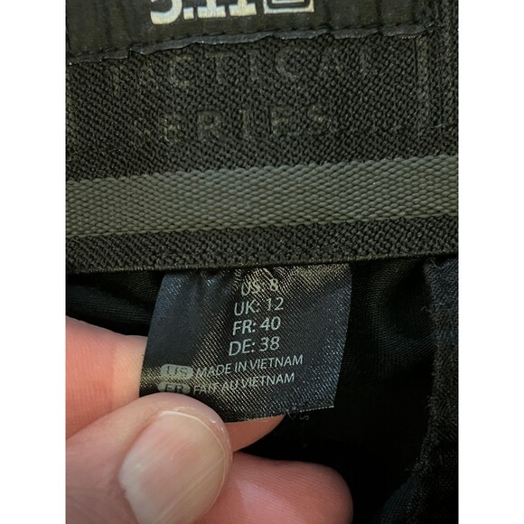 5.11 Tactical Pants Womens 8 Black Cargo Utility Polyester Blend Work Pockets - Picture 11 of 12